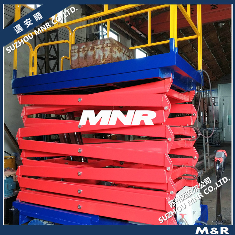 【安全作业】电动液压升降机可选配自行走机构专用维修作业车平台