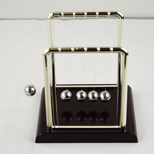 Wholesale square swing ball with red bottom, Newton's cradle balance ball, billiard ball, bumper ball, decorative ornament, stress relief toy