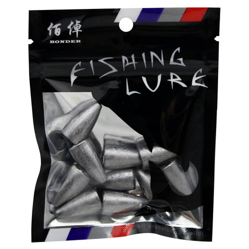 Factory Luya Bullet Lead Drop Texas Fishing Group Fishing Supplies Counterweight Long-range Cast Full Gram Bullet Lead Wholesale Mac