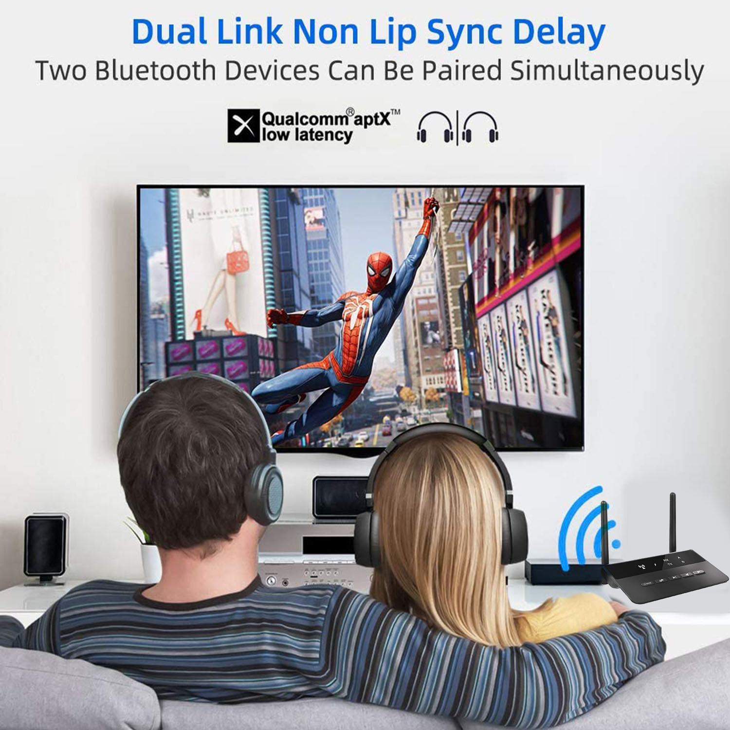 Bluetooth 5.0 Transmitter Receiver For Tv And Pc Audio Adapter_voghion.com