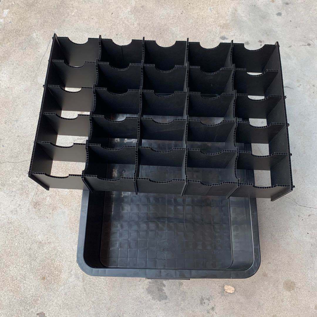 厂家直销防静电周转箱 电子车间内置EVA刀卡防震防撞中转箱可印字