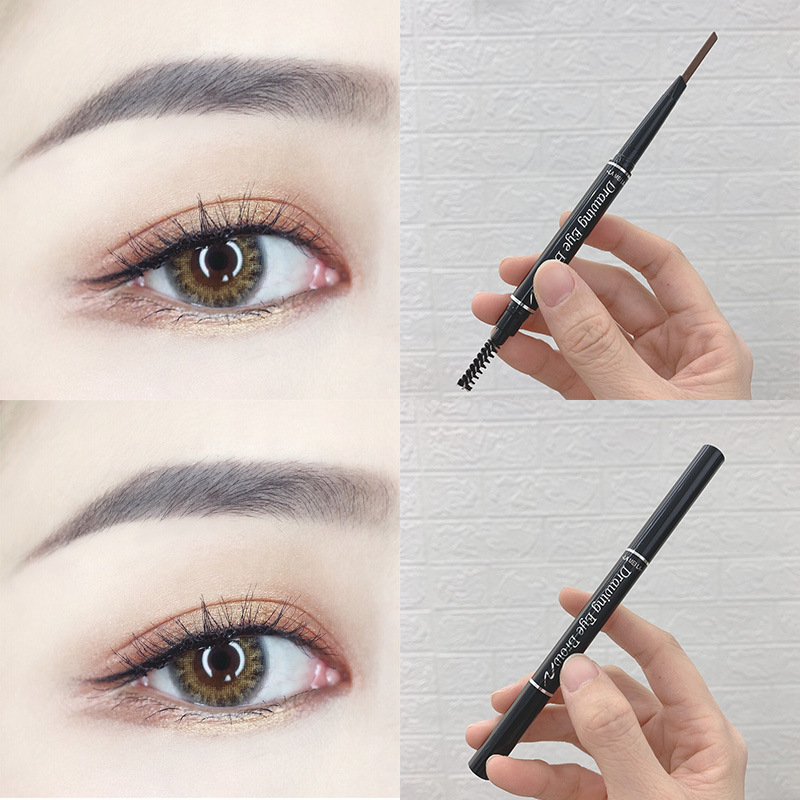 DCH376 Double-head rotating eyebrow pencil waterproof, natural, not easy to decolorize, not smudged, eyebrow brush, natural novice female beginner