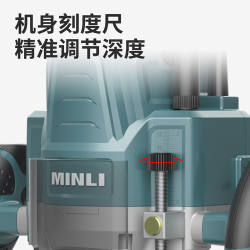Minli Manufacturer Direct Sales Wood Carving Machine Grooving Machine Multi-functional Large Hammer Machine Lock Hole Tenon Tool Electric Wood Mill