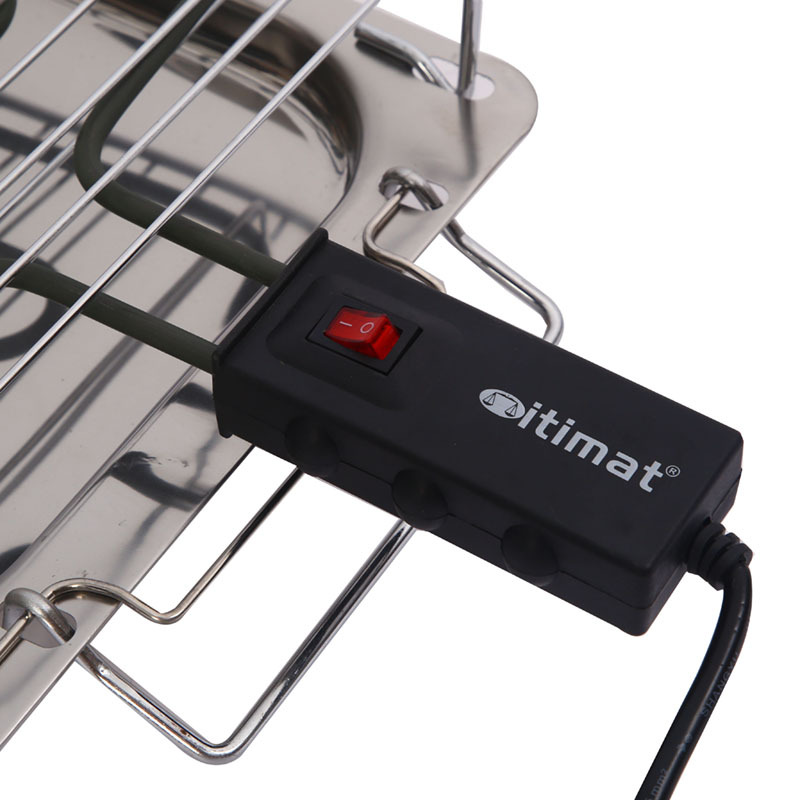 Nueva fábrica de parrilla de barbacoa eléctrica doméstica de acero inoxidable al por mayor multifuncional Parrilla de barbacoa eléctrica coreana bandeja de hornear eléctrica de acero inoxidable