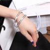 Fashionable metal retro nail sequins, matte gold bracelet contains rose, European style, simple and elegant design, wholesale