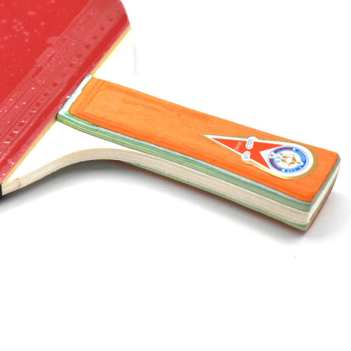 Jinbei table tennis racket single-pack student single shot beginner training type horizontal shot straight shot golden double cup table tennis racket