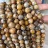 Agate organic round beads, wholesale, with gem, factory direct supply