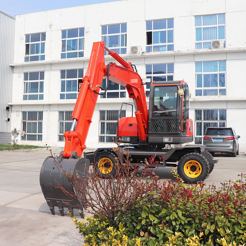 轮胎式挖掘机轮式挖机 厂家现货旋转抓木机工程挖土机轮胎挖掘机