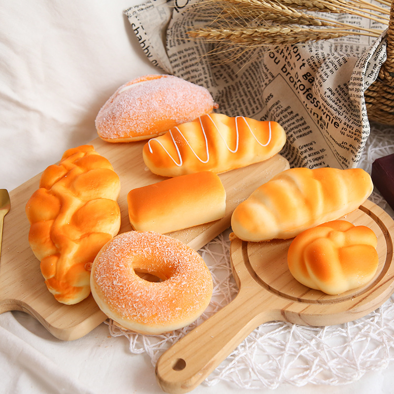 Replica Bread Pu Simulated Cake Baguette Decoration Soft Furnishings Baking Photography Props Slow Rebound Bread Model