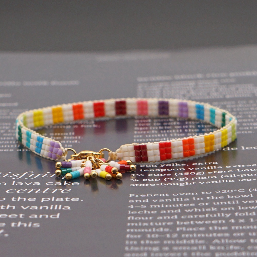 Bohemian Style Color Miyuki Bead Hand-woven Bracelet Wholesale Jewelry Nihaojewelry display picture 5