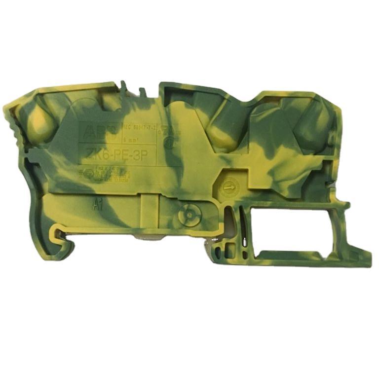 现货ABB正品ZK6-PE-3P接地TE端子ENTRELEC直插式低压电器接线端子