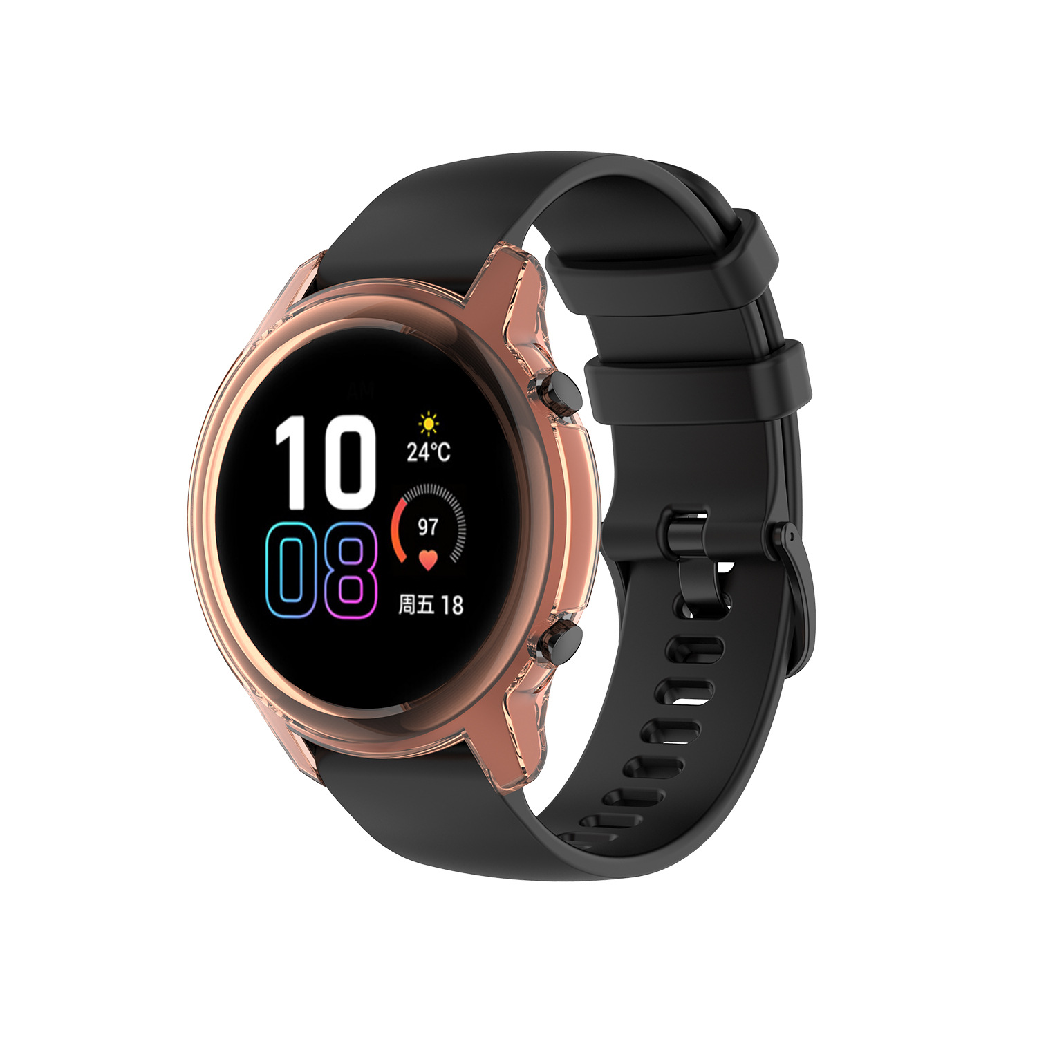 This 42mm/46mm hollowed-out semi-enclosed TPU case is suitable for the honor magic watch2 case undefined