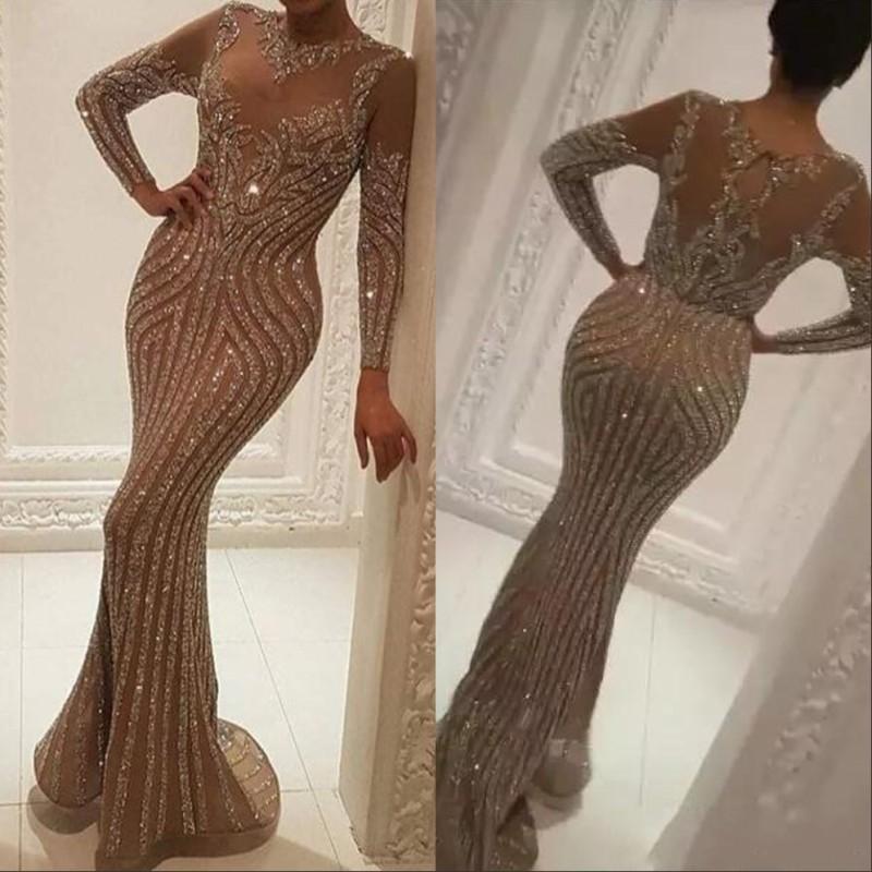 2020 new cross border foreign trade women's independent station eBay sexy hot stamping long sleeve prom dress new style