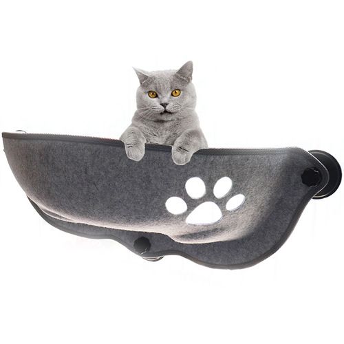 Moon-Shaped Cat Suction Cup Window Bed Cat Hanger Car Travel Pet Pet Hammock Sunbathing Half Moon Cat Bed
