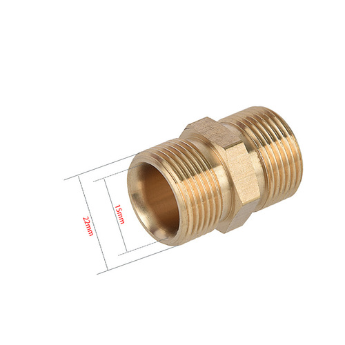 Cross-border exclusive high-pressure pipe adapter for M22/14/15 joints, car wash machine water gun water pipe conversion adapter