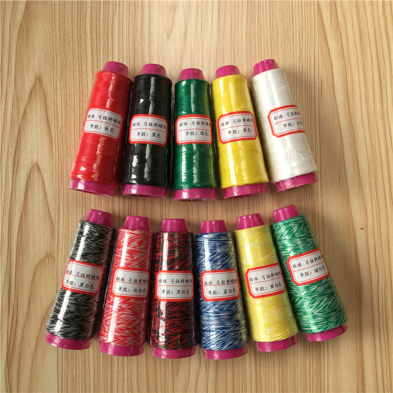 재고 공급 1600D 고분자 폴리에틸렌 재료 활 끈 왁스 와이어 복합 활 끈 재료 110 미터/롤