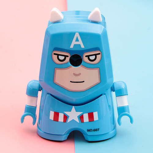 Sculpted Style Sharpening Pencil Refiner Alloy Steel Knife Tip Pencil Sharpener Cartoon Creative Roller Pencil Sharpener E-commerce Hot Selling Traffic Attracting