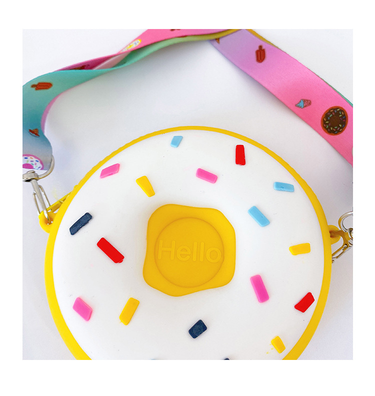 Korean Children's Cute Silicone Donut Shoulder Bag display picture 13