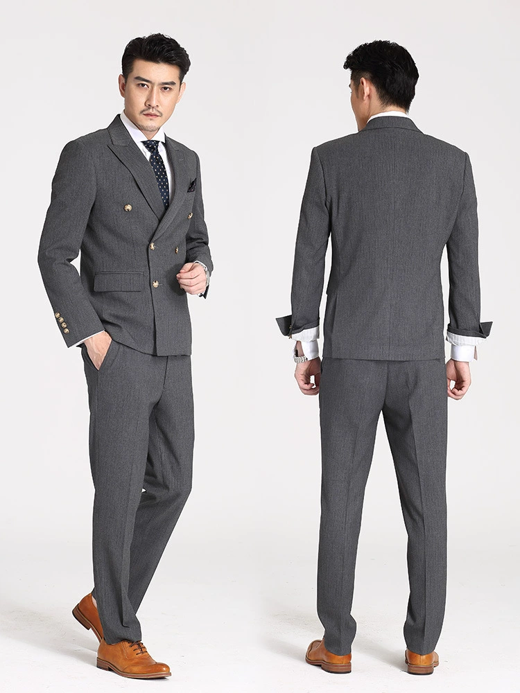 Демисезонный модный комплект, костюм, 2020 год, британский стиль, slim fit