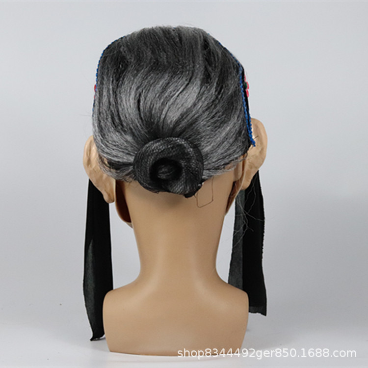 Mengpo máscara de Halloween Horror tocados látex Casa Encantada vestir anciana etapa rendimiento apoyos Ventas Directas la fábrica