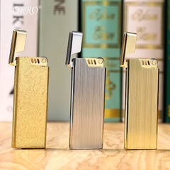 ZORRO/佐羅超薄打火機 充氣輕薄純銅砂輪氣體打火機