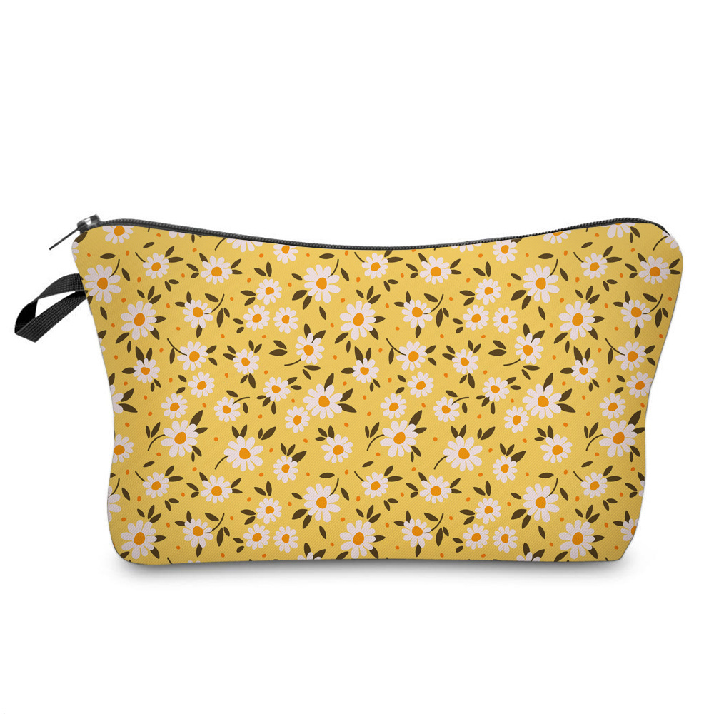Sunflower Multi-functional Dumpling Makeup Toiletry Bag For Women_voghion.com