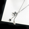 Brand necklace, chain for key bag  hip-hop style, universal accessory, internet celebrity, simple and elegant design