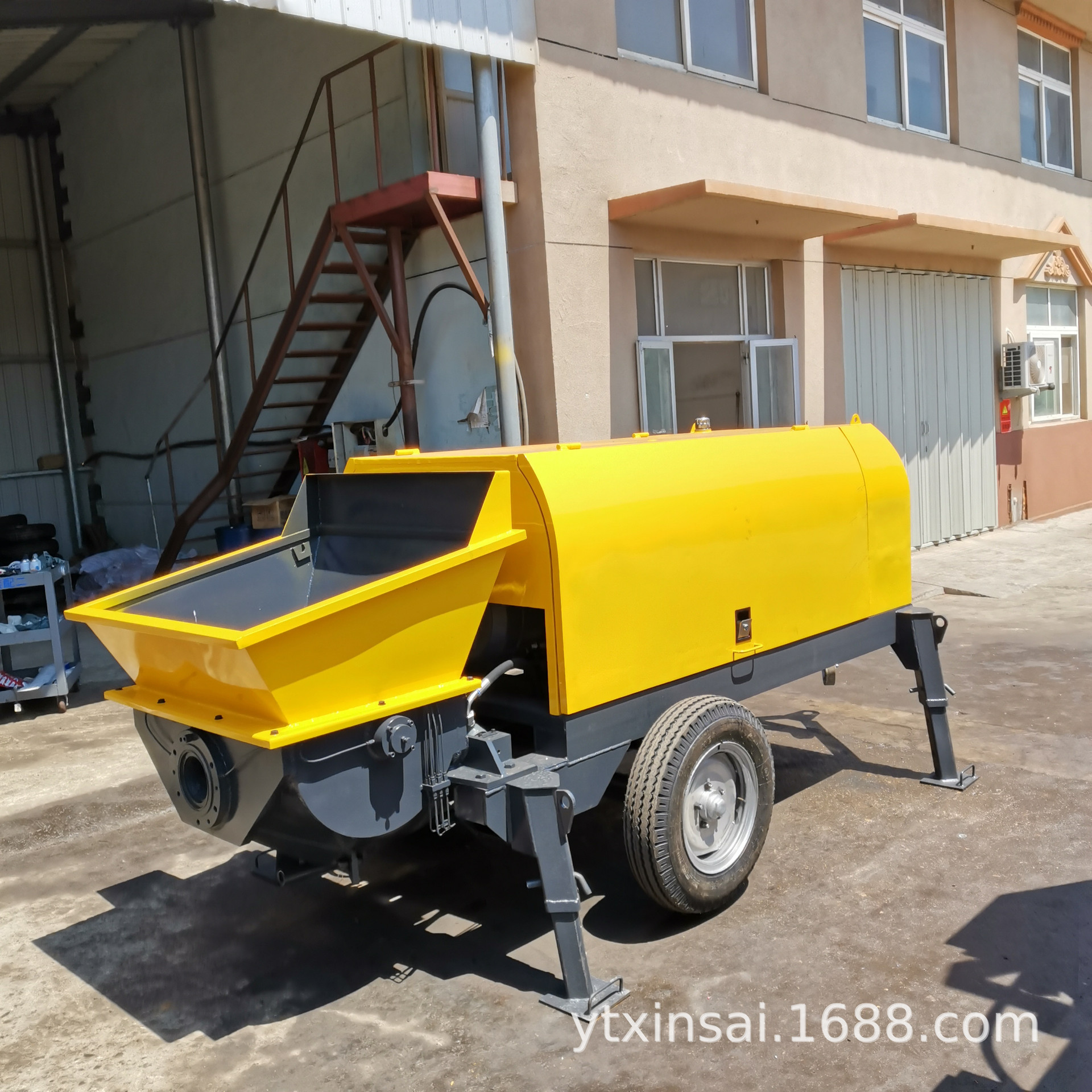 拖车混凝土输送泵 拖式地泵 混凝土地泵小型 地泵清洗球 易损件等