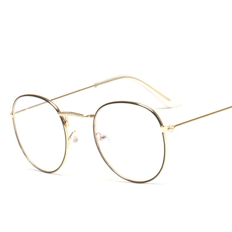 Gold dot black frame