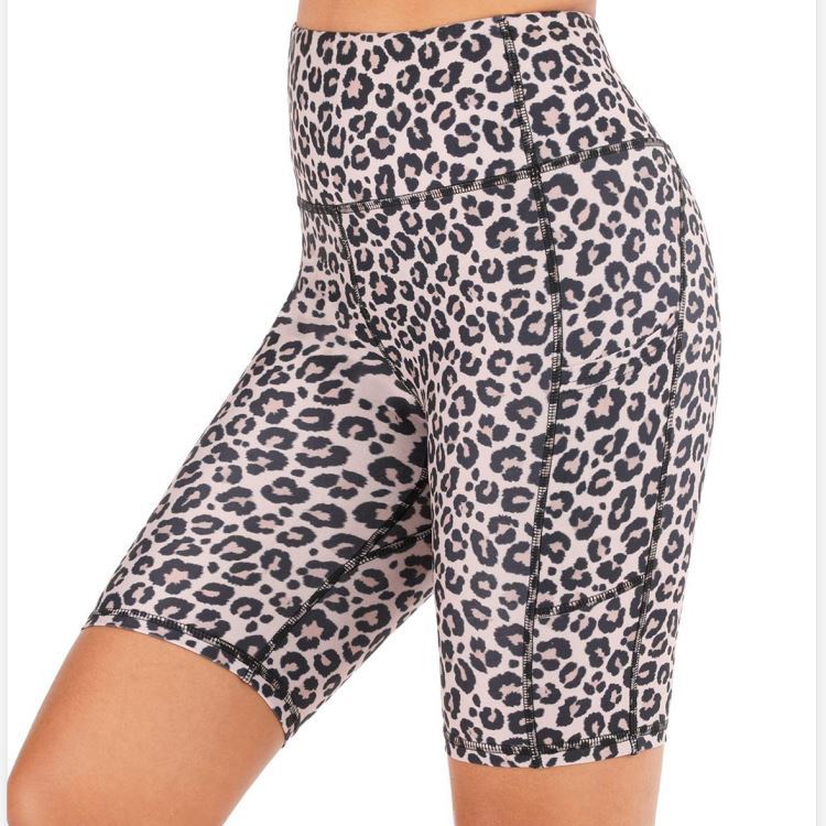 Frau Strassenmode Einfarbig Leopard Elasthan Polyester Drucken Aktive Böden Enge Hosen Jogginghose display picture 3