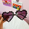 Children's fashionable cute sunglasses heart shaped, flowered