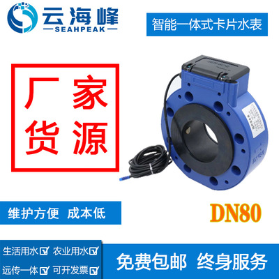 超声波水表远传智能电子式远程预付费IC卡NB4G卡片式DN100大口径