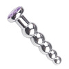 Metal Diamond Tower Anal Plug in the backyard female chrysanthemum sex tool anal bolt masturbation tool