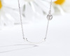 Pendant, two-color fashionable necklace, silver 925 sample