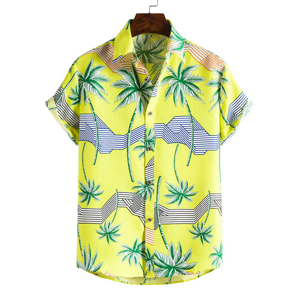 Men's Ditsy Floral Blouse Men's Clothing display picture 131