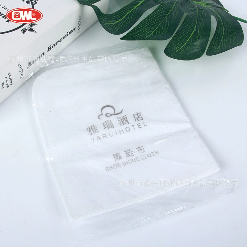 Одноразовые салфетки для чистки обуви для отелей, гостиниц и пансионов, из нетканого материала, скидка от производителя, авиационного качества.