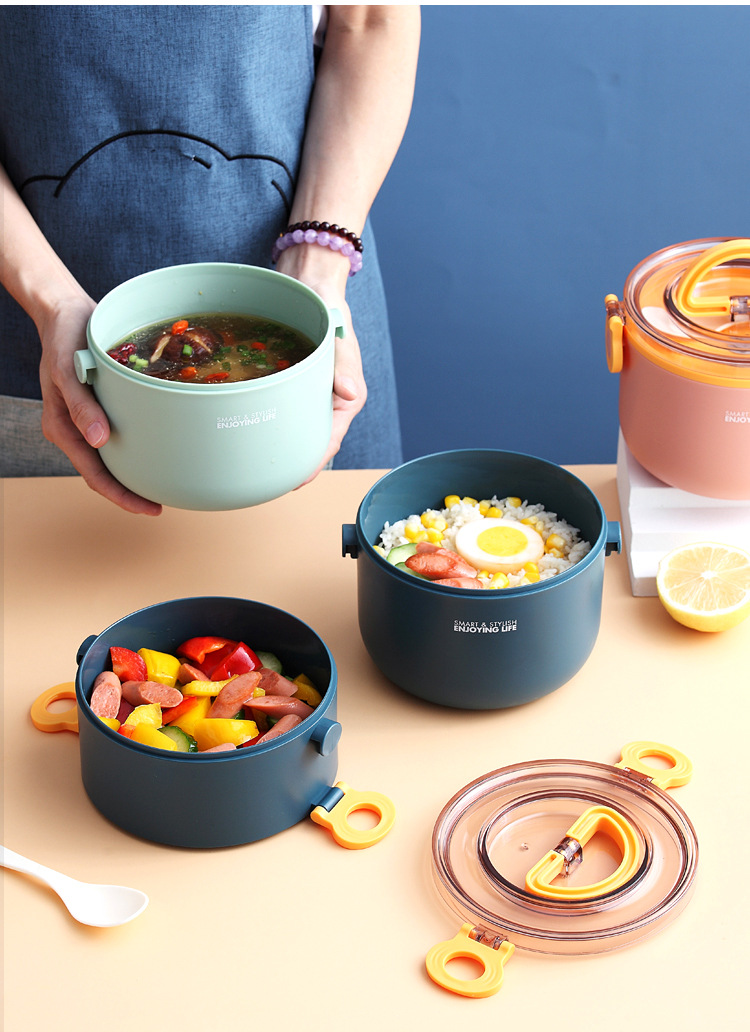 xc469-470托里奥折叠提手圆形塑料单双层饭盒_06.j