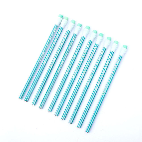 Colored large eraser pencil HB hexagonal pencil for primary school and kindergarten, pure red rod pencil with eraser
