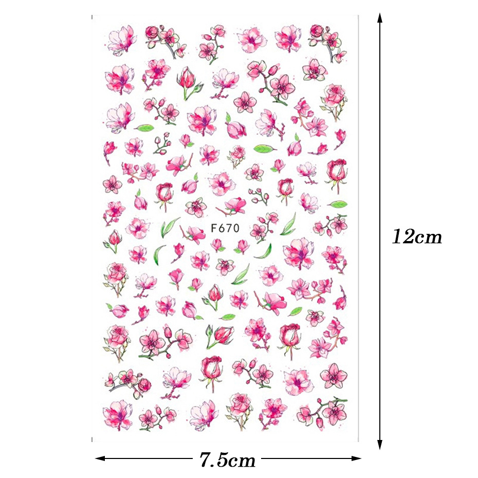 Fashion Letter Flower Butterfly Paper Nail Patches 1 Piece display picture 2