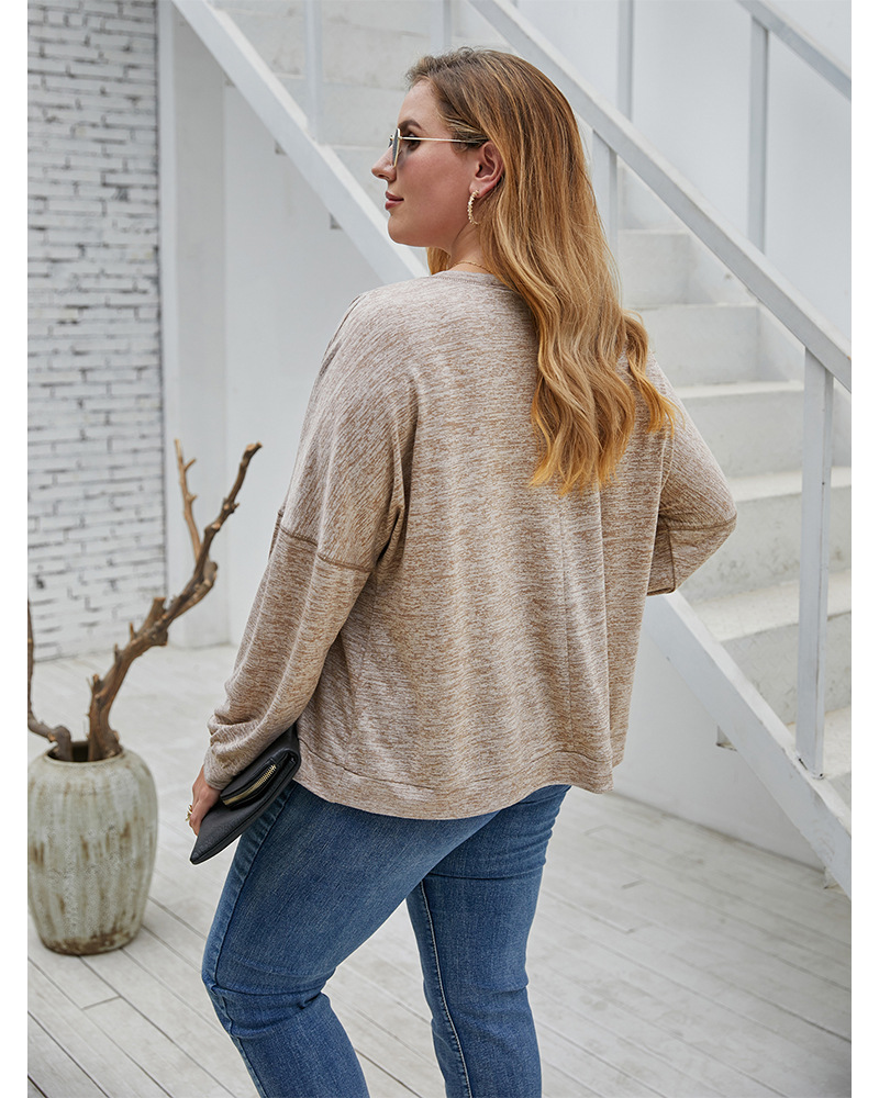 Original plus size casual loose blouse NSQH7837