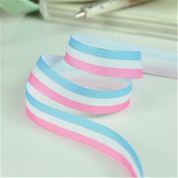Yao Ming cinta de tres colores a rayas cinta de impresión cinta DIY ropa accesorios textiles accesorios para el cabello decoración 6 colores