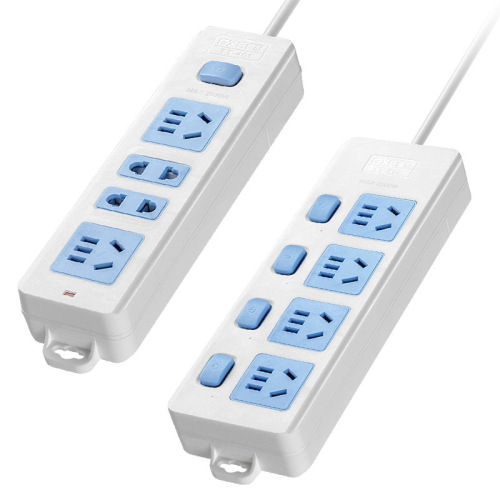 Switch plug with wire extension cord, power strip with built-in wires, USB outlet, air conditioner wiring panel, gift wholesale