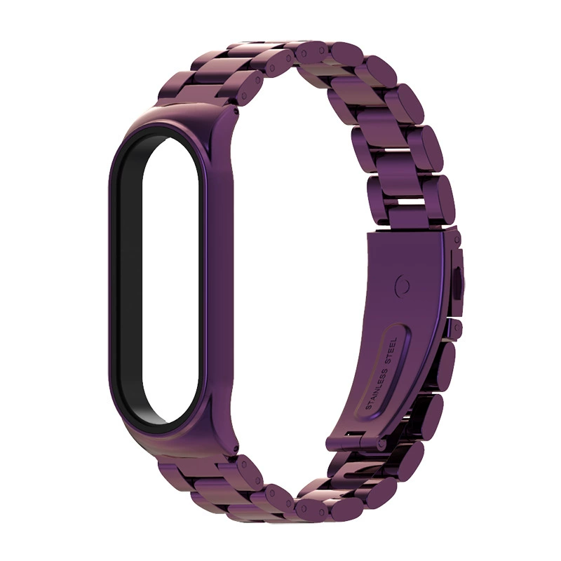 Совместимо с Amazfit Band 7 Huami браслет 5 лент металл три бусины Strite Magland Magnetic Magnetic Suffering