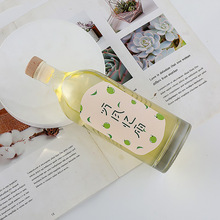 500ml创意果酒瓶空瓶青梅酒1斤装自酿红酒葡萄酒米酒瓶饮料瓶玻璃