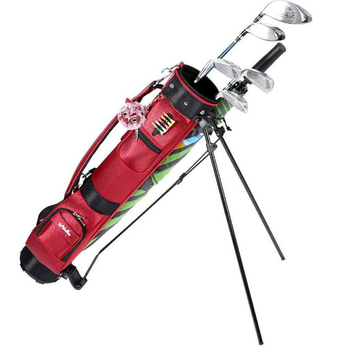 Cross-border best-selling golf club bag with portable golf stand bag, can hold six clubs, factory wholesale