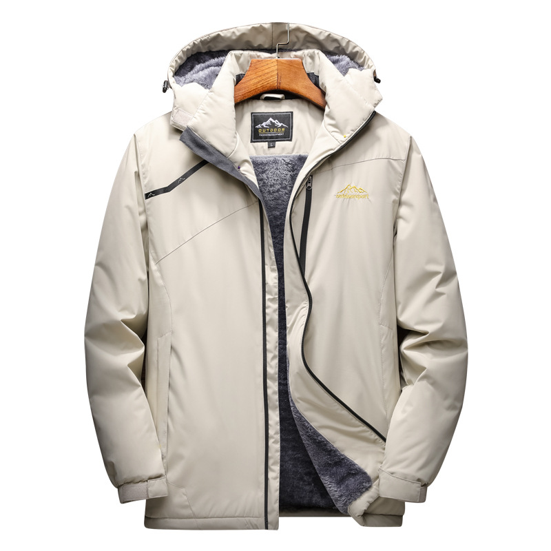 Travel climbing fleece down jacket, increased thickness