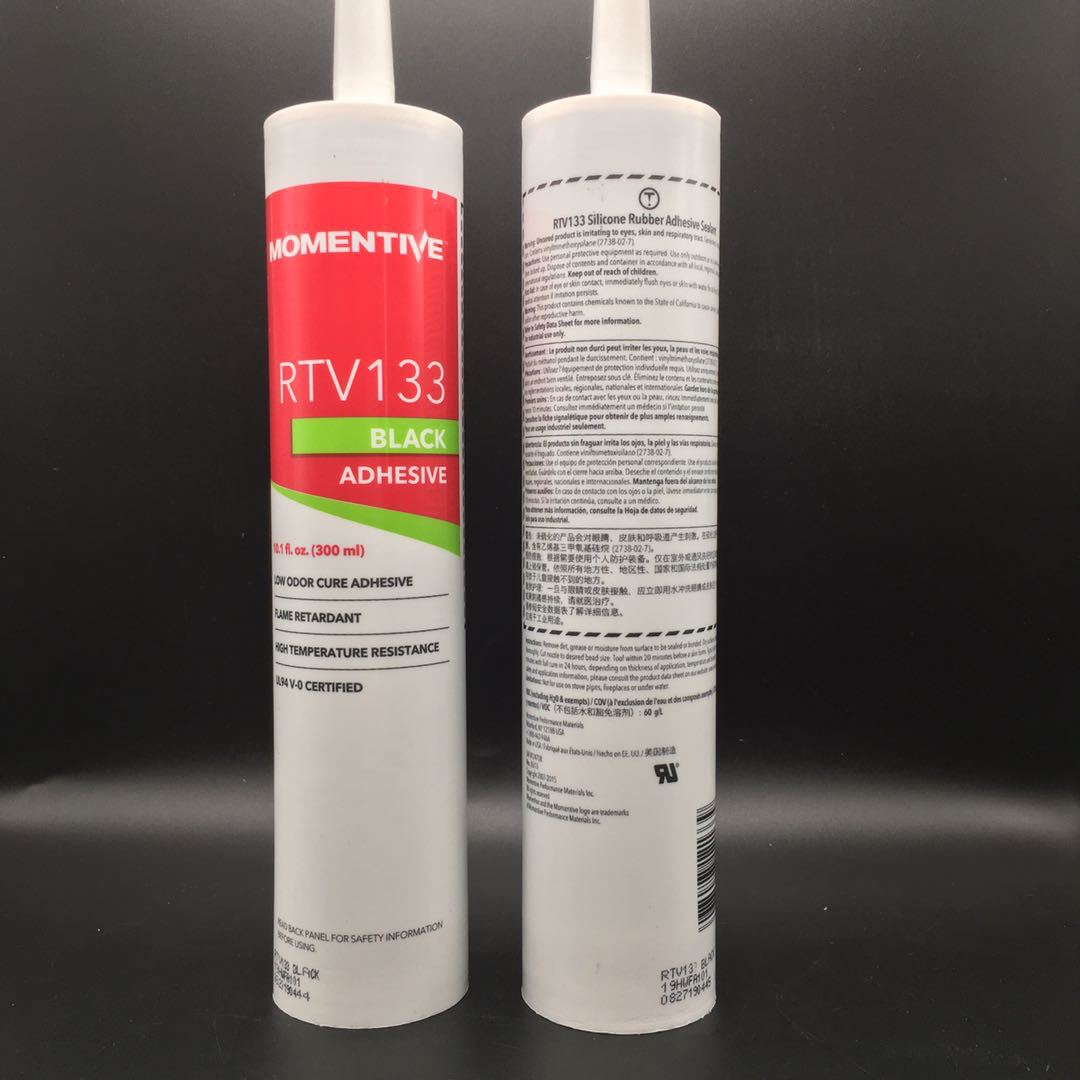美国MOMENTIVE RTV133黑胶 高温胶水硅胶橡胶型RTV133迈图密封胶