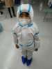 工厂一次性儿童防护服无纺布连体带帽隔离衣防疫实验室|ru