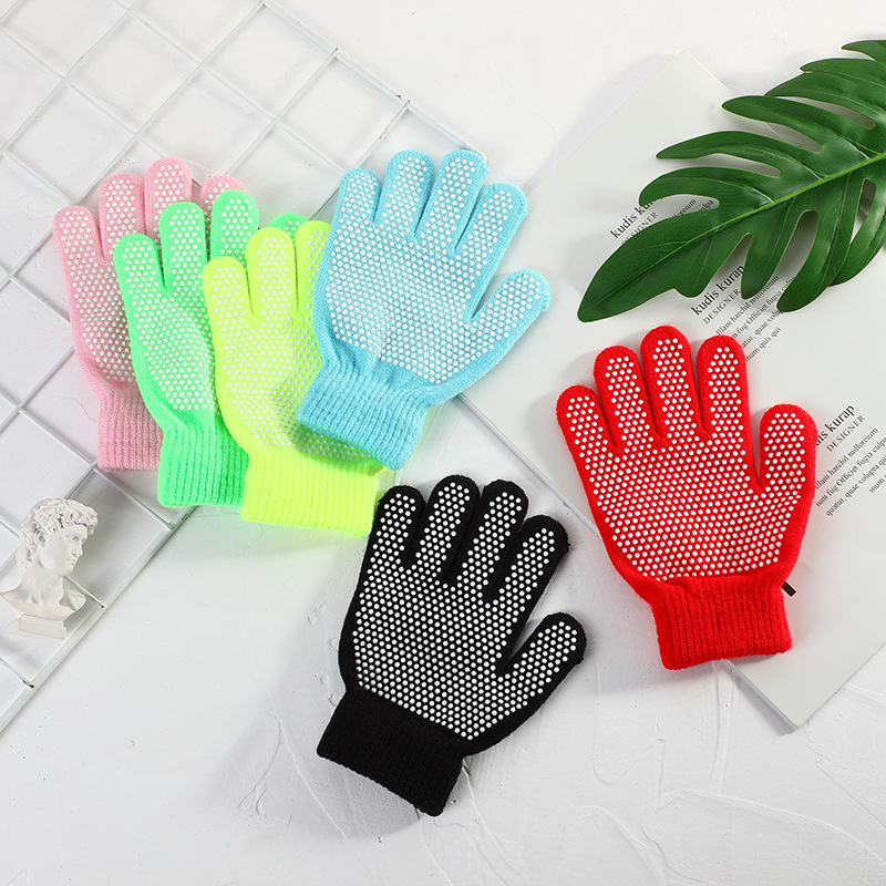 2021 nuevos guantes de invierno pantalla táctil guantes calientes punto antideslizante guantes de punto estudiante universal guantes de dedo completo