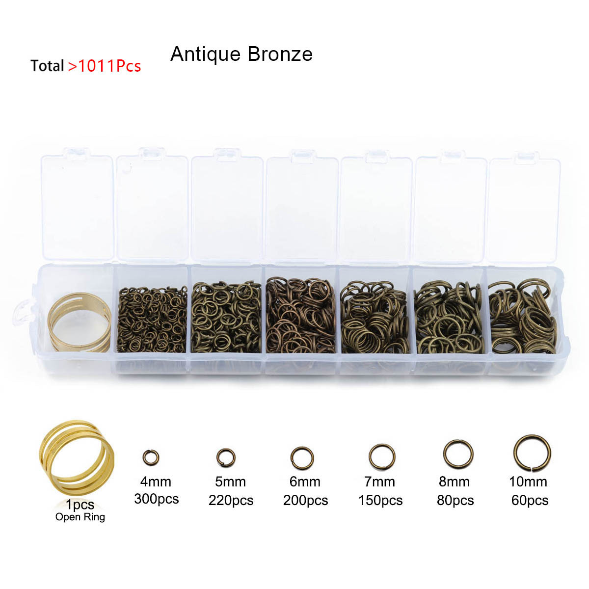 95g Weight Jump Ring Jewelry Making Type DIY Jewelry Accessories Classification 1011 Pieces Per Box Quantity Alloy Material Geometric Pattern All Seasons Season Polished Finish Plating Design Simple Style Style 1011 Pieces Per Box Alloy Geometric Polished Jump Ring DIY Jewelry Accessories 7